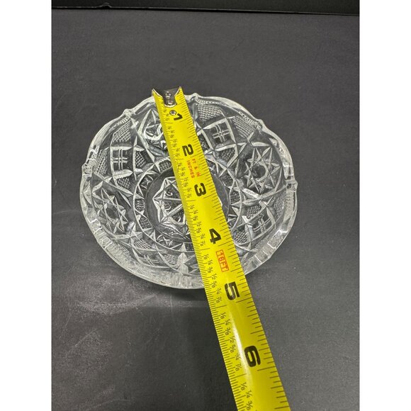 Vintage Fostoria Shelton Star Bowls Crystal Cut Clear Glass 4.5" DIA Set of 4 - Picture 6 of 7